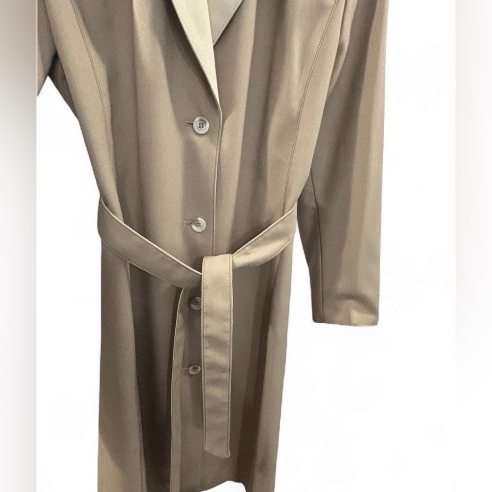 Vintage BONDERS 1960’s Classic Tan Trench Coat Jacket S/M Longline Made‎ in USA - Picture 10 of 10